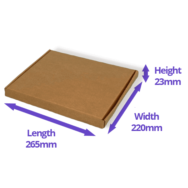 Brown PiP Large Letter Postal Box - 265x220x23mm - Image 2