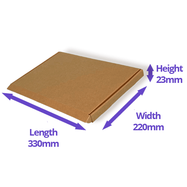 Brown PiP Large Letter Postal Box - 330x220x23mm - Image 2