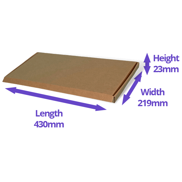 Brown PiP Large Letter Postal Box - 430x219x23mm - Image 2