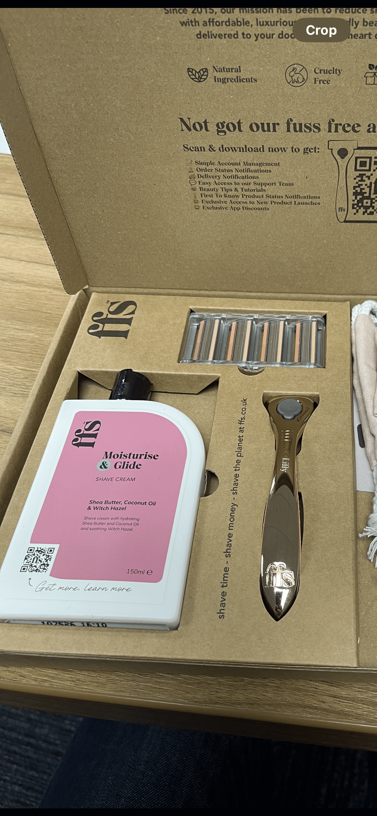 FFS Full Pack Single Cream & Blades Insert - Single Unit - Image 2