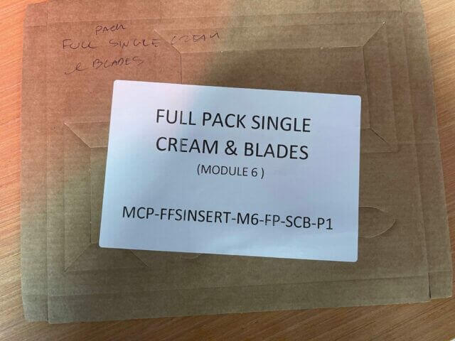 FFS Full Pack Single Cream & Blades Insert - Single Unit