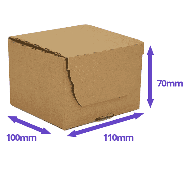 Brown E-Commerce Postal Box - 110x100x70mm - Image 3