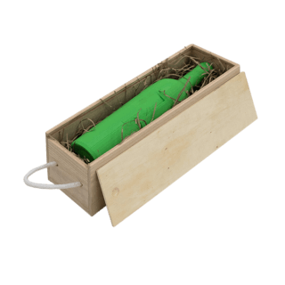 Wooden Wine Bottle Box - 335x95x95mm