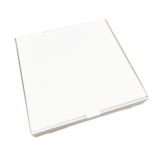 White 12" (Inch) Takeaway Pizza Box - 305x305x38mm