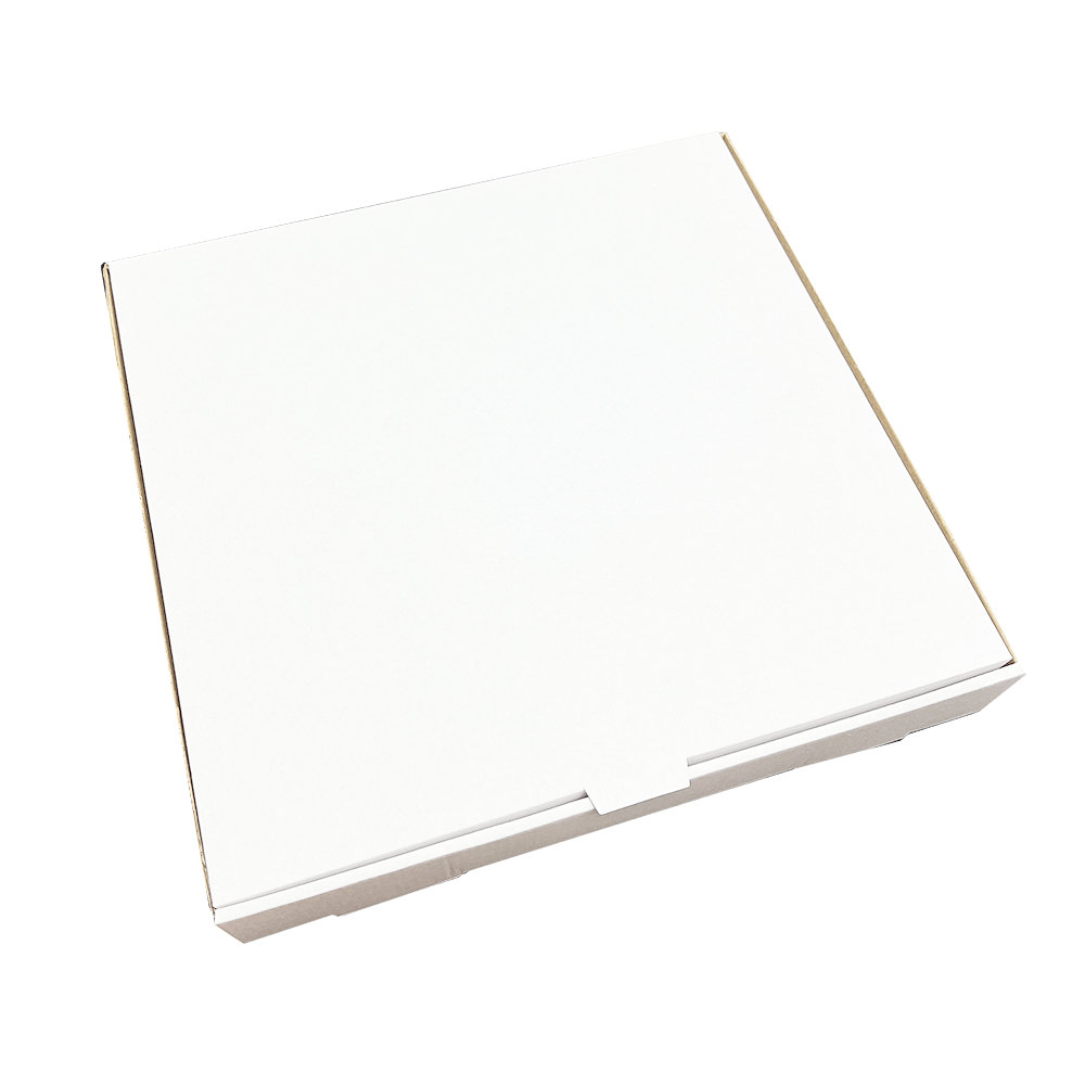 White 12" (Inch) Takeaway Pizza Box - 305x305x38mm